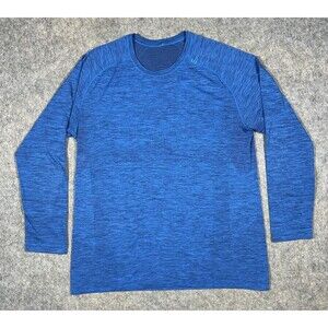 Lululemon Metal Vent Tech Long Sleeve Shirt Men’s XL Blue Gym Crew Athletic